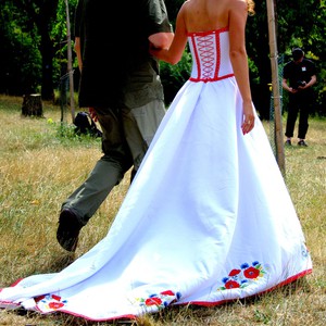 Ексклюзивна весільна сукня вишивана (невінчана), фото 3